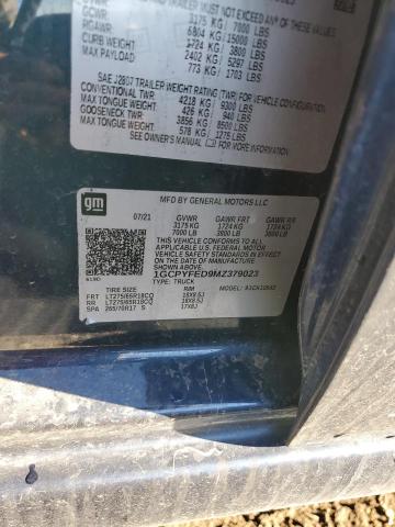 2021 CHEVROLET SILVERADO - 1GCPYFED9MZ379023