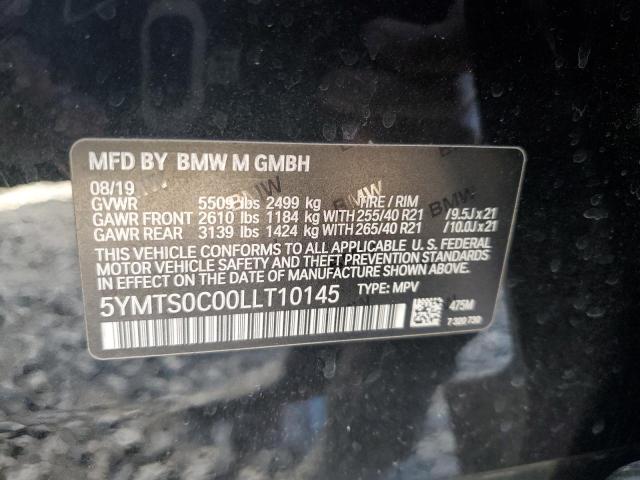 VIN 5YMTS0C00LLT10145 2020 BMW X3, M Competition no.13