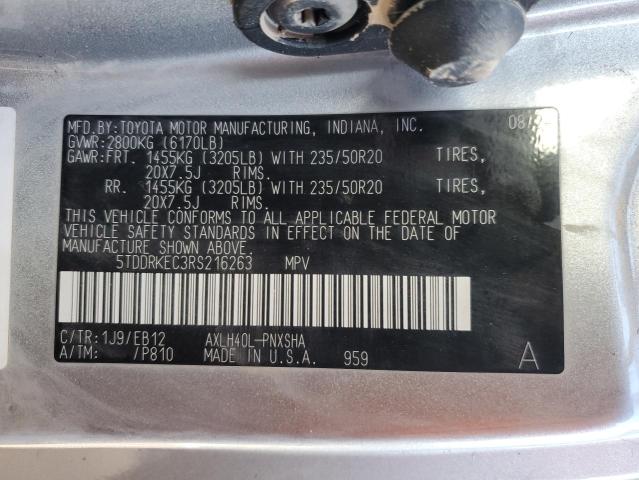 2024 TOYOTA SIENNA XSE - 5TDDRKEC3RS216263