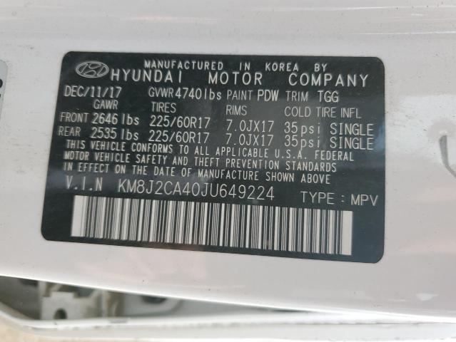 2018 HYUNDAI TUCSON SE - KM8J2CA40JU649224