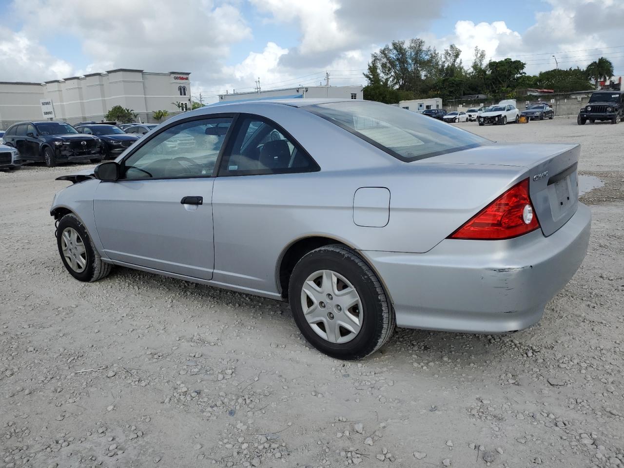 HONDA CIVIC DX V 2005 silver  gas 1HGEM22135L069798 photo #3