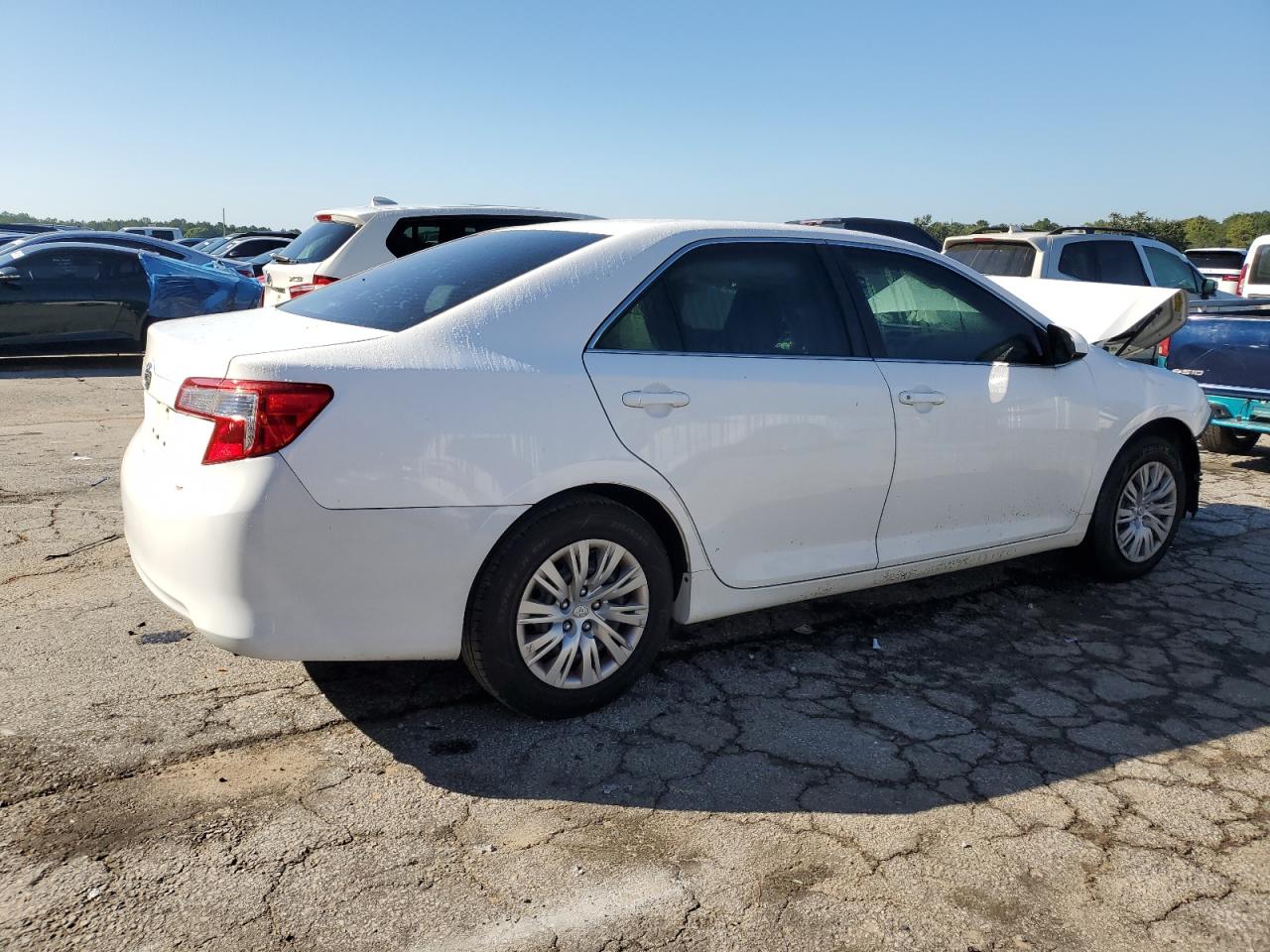 TOYOTA CAMRY L 2014 white  gas 4T1BF1FK5EU848473 photo #4