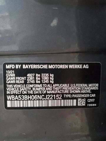 2022 BMW 530 I - WBA53BH06NCJ22152