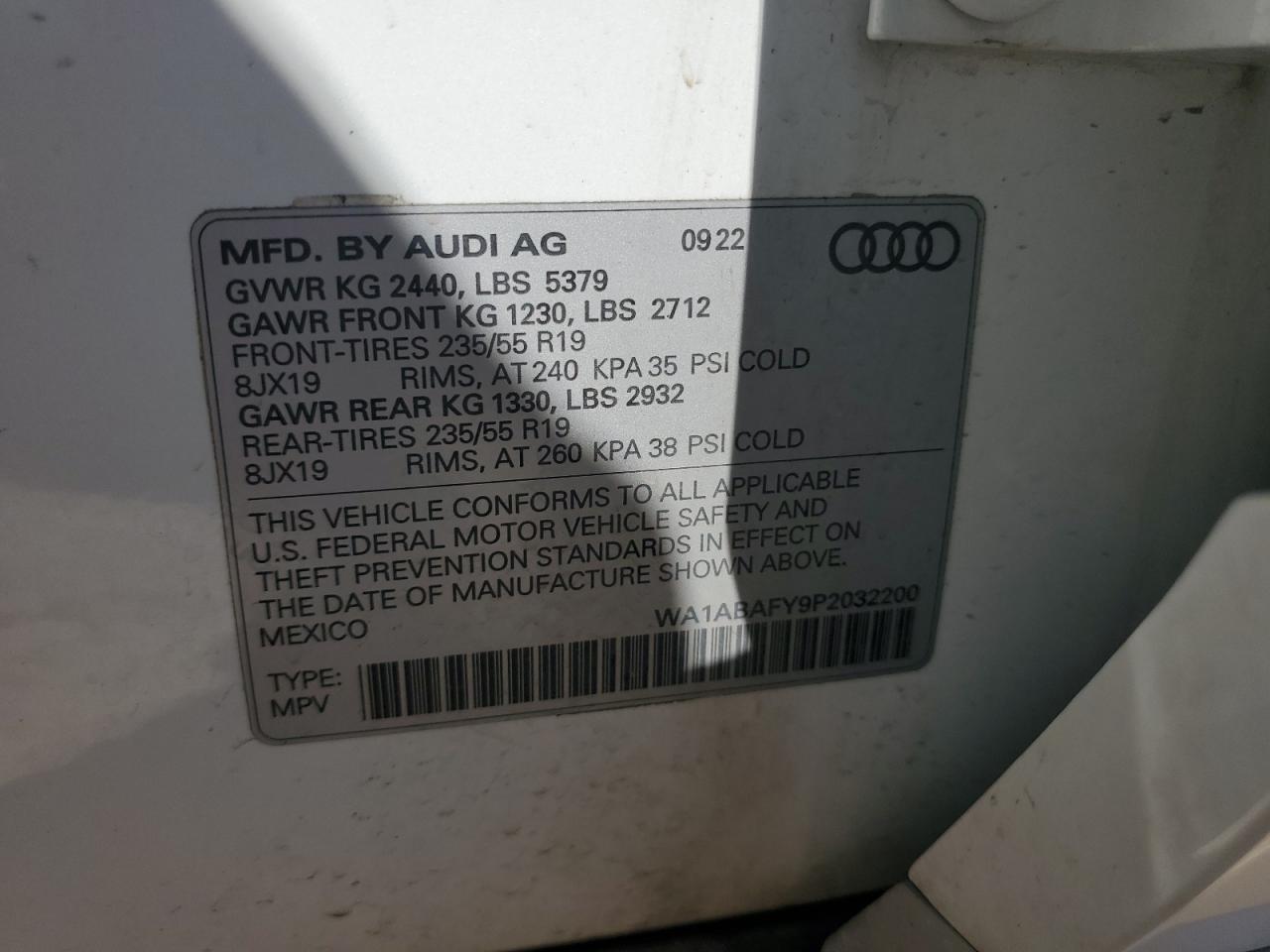 Lot #2974691214 2023 AUDI Q5 PREMIUM