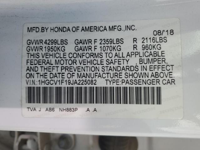 2018 HONDA ACCORD LX - 1HGCV1F19JA225082