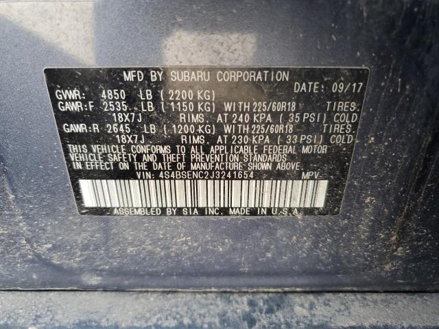 2018 SUBARU OUTBACK 3. - 4S4BSENC2J3241654