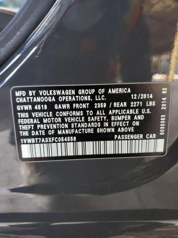 2015 VOLKSWAGEN PASSAT SE - 1VWBT7A3XFC054556