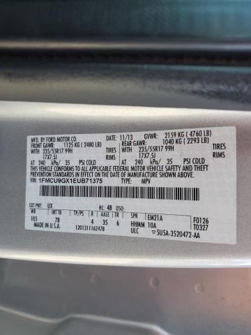 VIN 1FMCU9GX1EUB71375 2014 Ford Escape, SE no.13