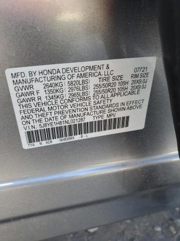 2022 ACURA MDX ADVANC - 5J8YE1H81NL021287