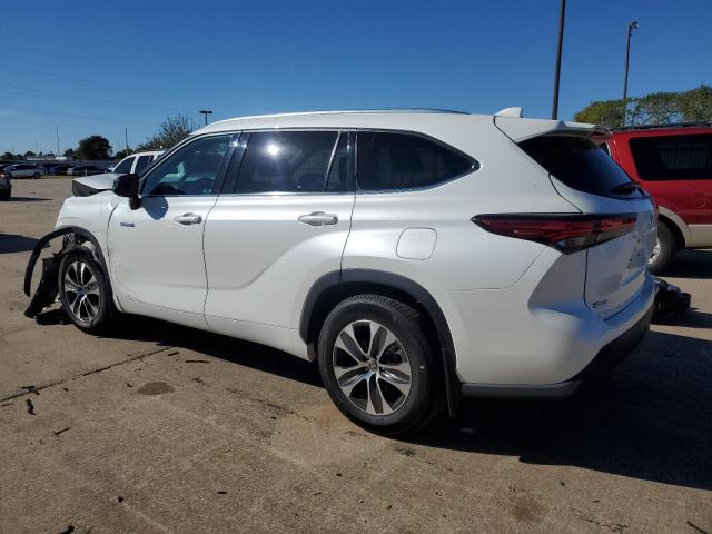 TOYOTA HIGHLANDER 2021 white  hybrid engine 5TDHBRCH0MS516848 photo #3