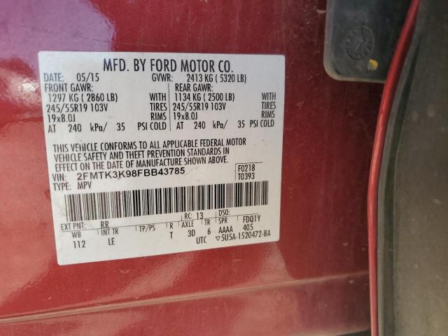 2015 FORD EDGE TITAN - 2FMTK3K98FBB43785