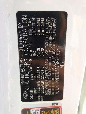 2016 KIA SOUL - KNDJN2A25G7391942