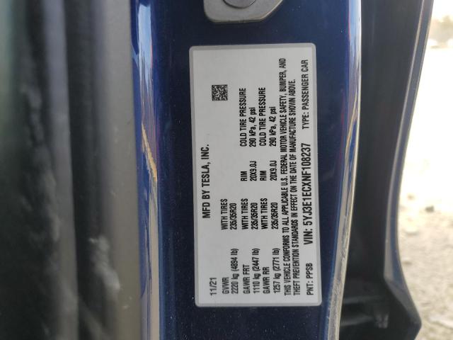 2022 TESLA MODEL 3 - 5YJ3E1ECXNF108237