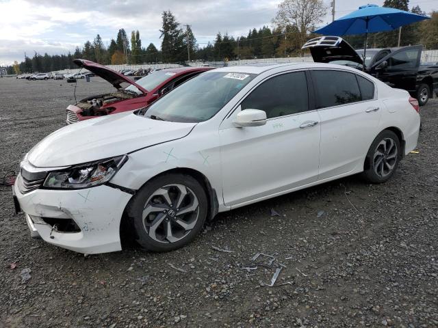 HONDA ACCORD EXL 2017 white  gas 1HGCR3F86HA032945 photo #1