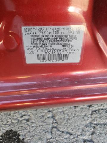 2018 NISSAN VERSA S - 3N1CN7AP0JL809735