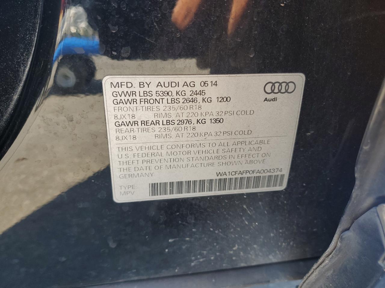 Lot #2986757196 2015 AUDI Q5 PREMIUM