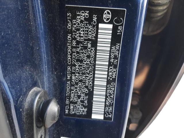 VIN JTDKN3DU7D1693884 2013 TOYOTA PRIUS no.12