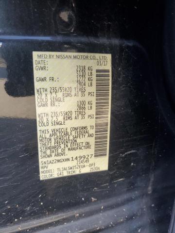 2017 NISSAN MURANO S - 5N1AZ2MGXHN149927
