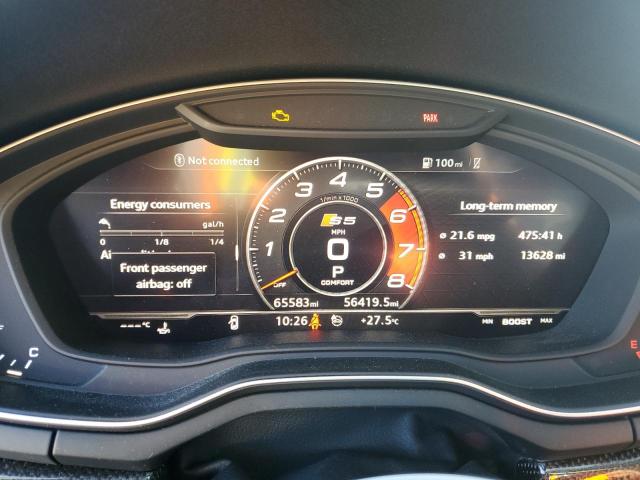 2018 AUDI S5 PRESTIG WAUC4CF53JA031001
