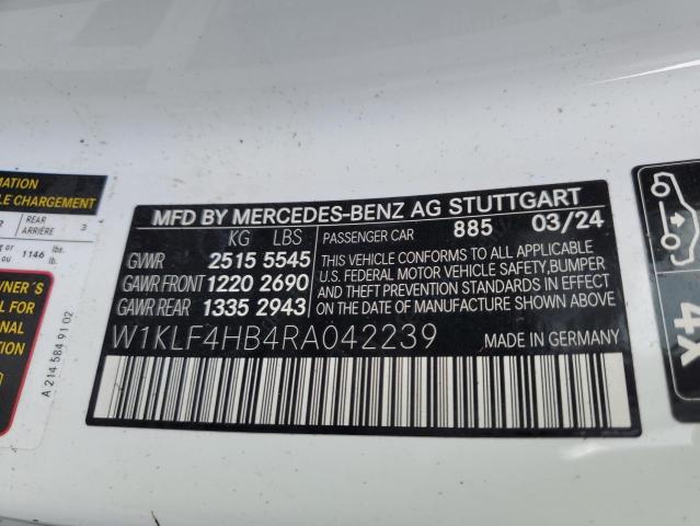 VIN W1KLF4HB4RA042239 2024 Mercedes-Benz E-Class, 3... no.13