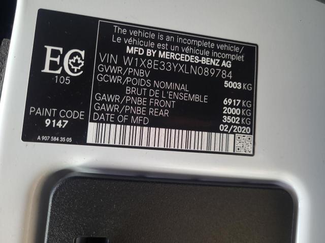 2020 MERCEDES-BENZ SPRINTER 3 W1X8E33YXLN089784