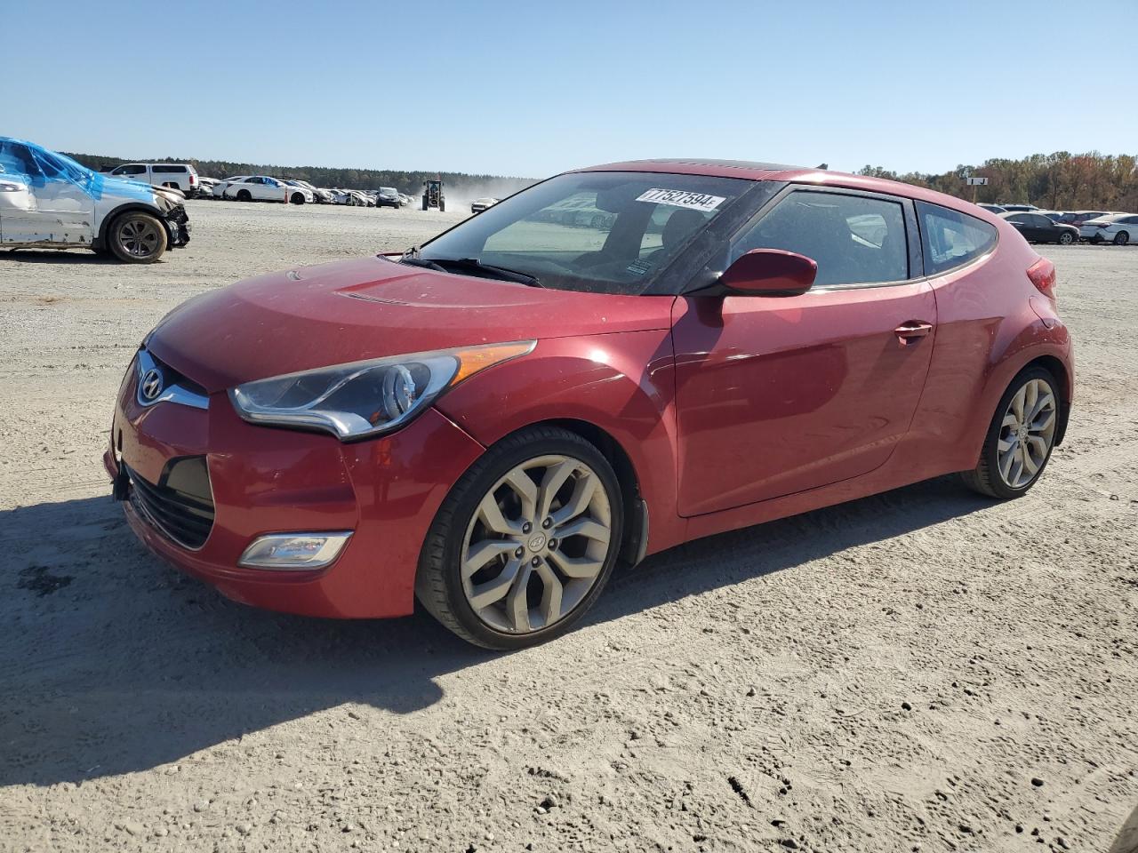 Lot #2952705185 2013 HYUNDAI VELOSTER