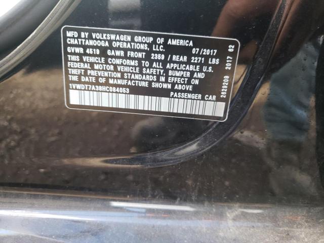 2017 VOLKSWAGEN PASSAT R-L - 1VWDT7A38HC084053