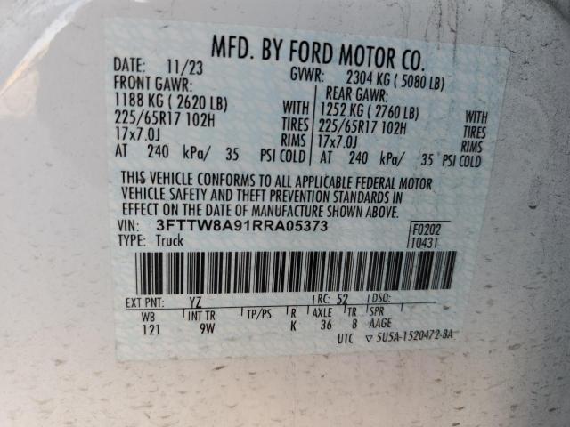 2024 FORD MAVERICK X - 3FTTW8A91RRA05373