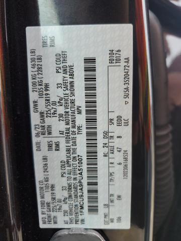 2023 FORD ESCAPE PLA - 1FMCU9JA9PUA51007