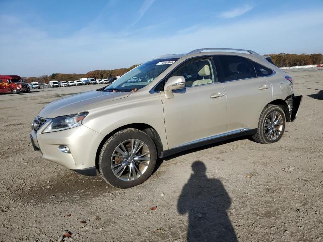 LEXUS RX 450H 2013 gold  hybrid engine JTJBC1BA0D2064297 photo #1