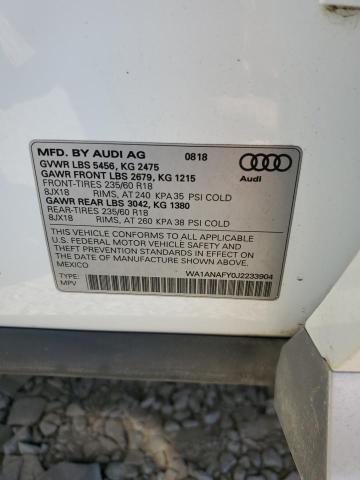 VIN WA1ANAFY0J2233904 2018 AUDI Q5 no.13