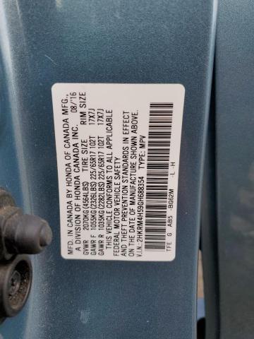 2016 HONDA CRV 2HKRM4H59GH688354