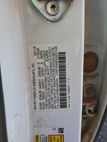 2019 HONDA ACCORD EX 1HGCV1F40KA063743