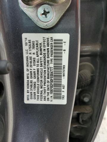 VIN 19XFB2F50FE004777 2015 Honda Civic, LX no.13