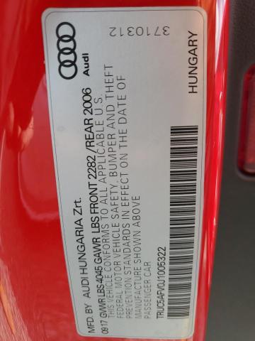 2018 AUDI TT - TRUC5AFV0J1005322