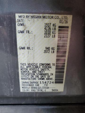 2016 NISSAN ALTIMA 2.5 - 1N4AL3APXGC154724
