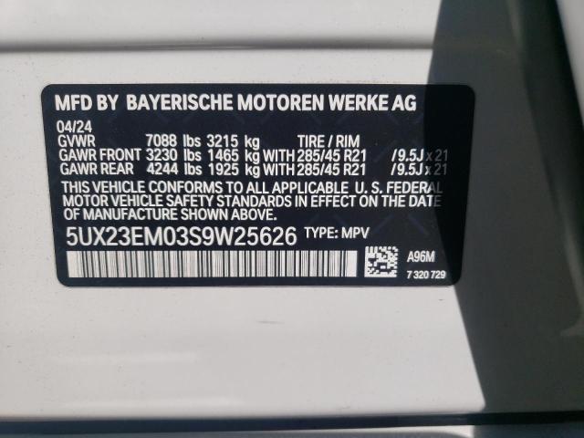 VIN 5UX23EM03S9W25626 2025 BMW X7 no.13