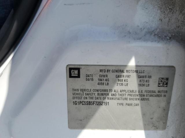 2015 CHEVROLET CRUZE LT - 1G1PC5SB5F7252191