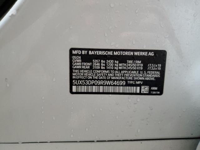 2024 BMW X3 XDRIVE3 - 5UX53DP09R9W64699
