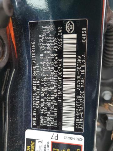 2015 TOYOTA CAMRY LE - 4T1BF1FKXFU017410