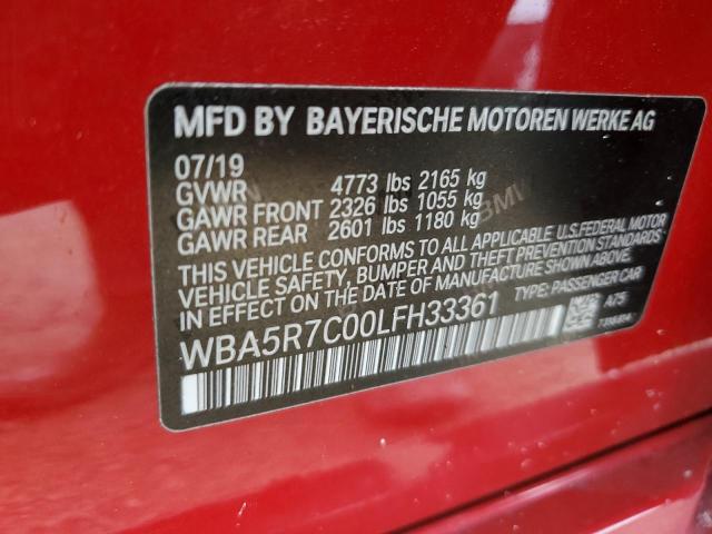 VIN WBA5R7C00LFH33361 2020 BMW 3 Series, 330XI no.13