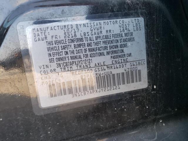 2018 NISSAN SENTRA SR - 3N1CB7APXJY212121