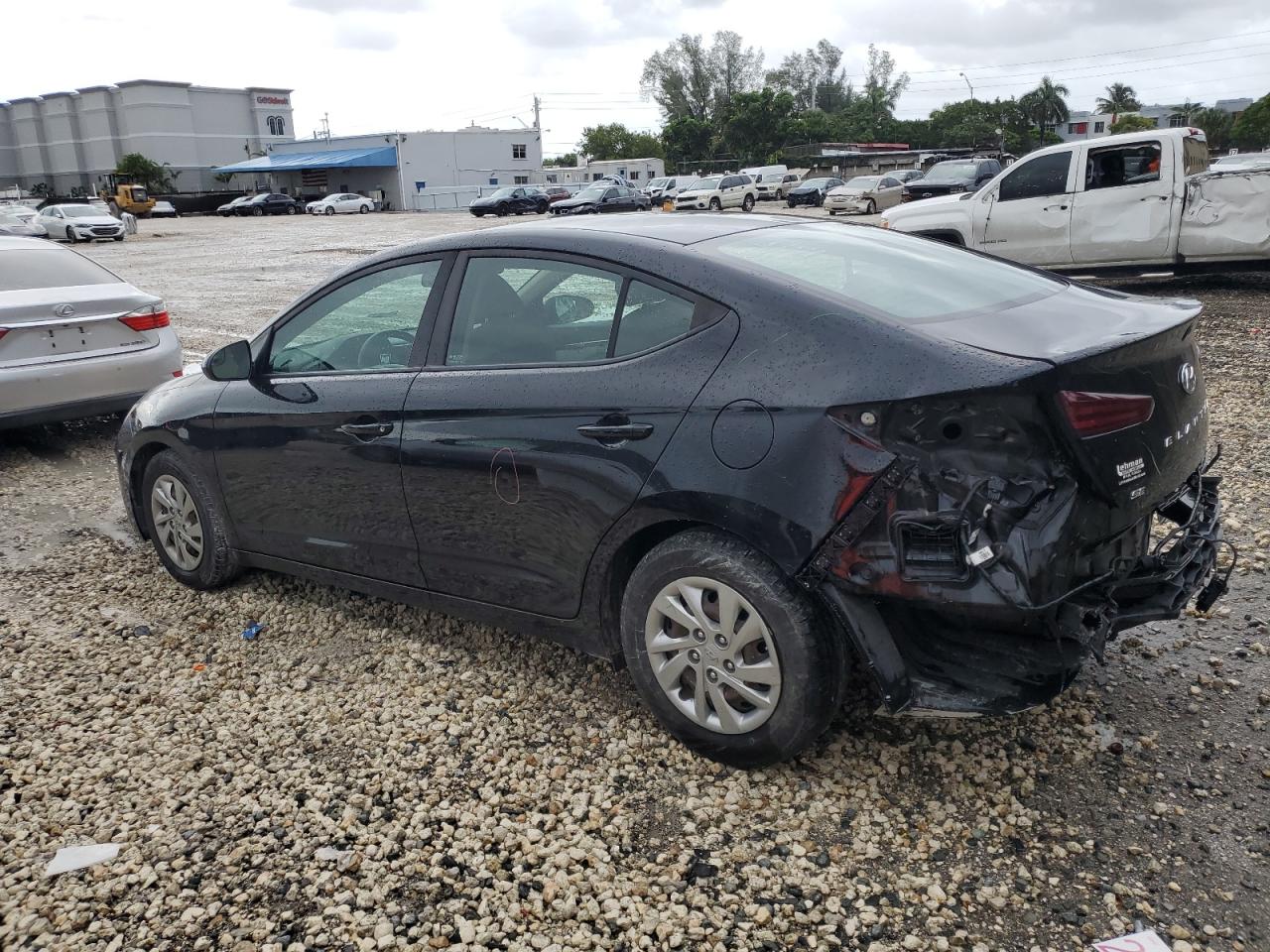 HYUNDAI ELANTRA SE 2019 black  gas KMHD74LF9KU859177 photo #3