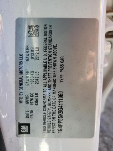 2016 BUICK VERANO - 1G4PP5SK9G4111960