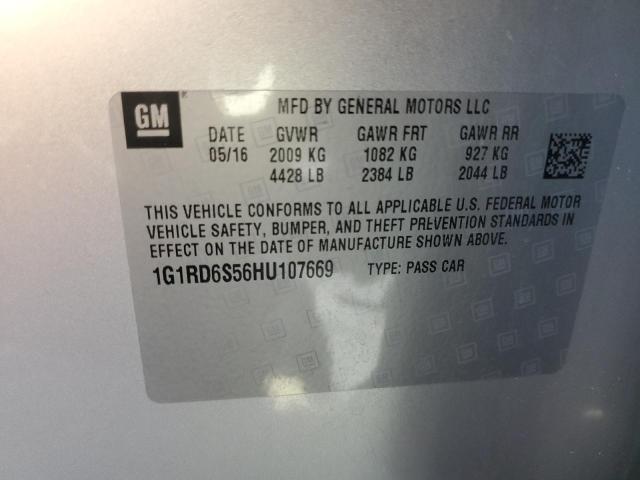 VIN 1G1RD6S56HU107669 2017 Chevrolet Volt, Premier no.13