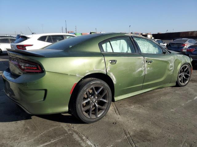 DODGE CHARGER GT 2022 green  flexible fuel 2C3CDXHG0NH240880 photo #4