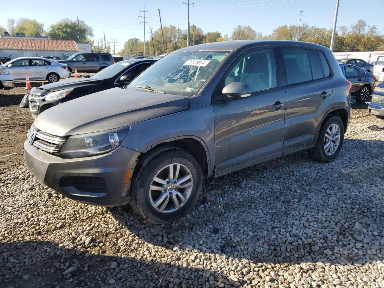 Lot #2976936721 2013 VOLKSWAGEN TIGUAN S