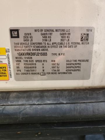 2015 GMC ACADIA SLT - 1GKKVRKD8FJ215003