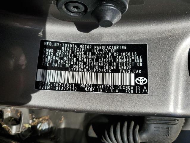 2017 TOYOTA COROLLA L - 5YFBURHE5HP725516