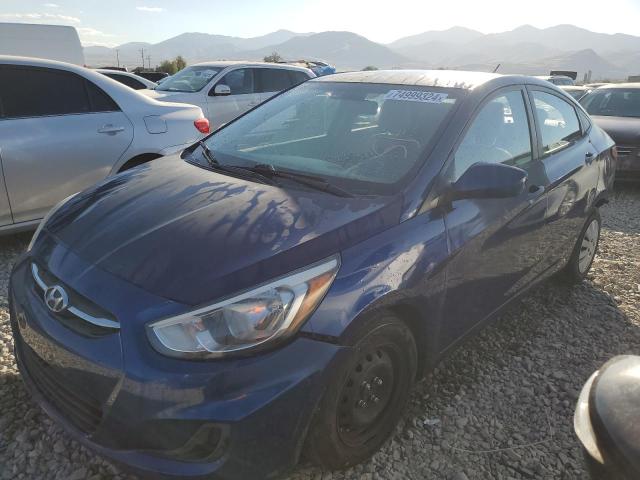 HYUNDAI ACCENT GLS 2015 blue  gas KMHCT4AE2FU804920 photo #1